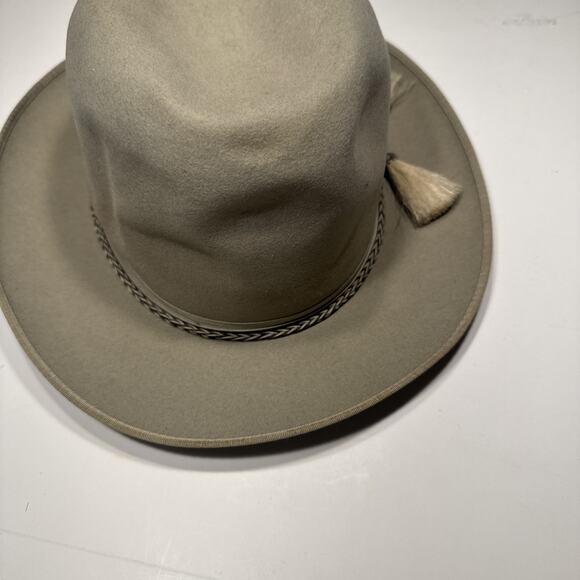 VTG Royal De Luxe Stetson GLB Silver/Grey Felt Fedora Hat Size L 1/8 Oval - Picture 5 of 13